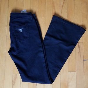 Guess Dark Blue flare thin Jeans Waist line 26